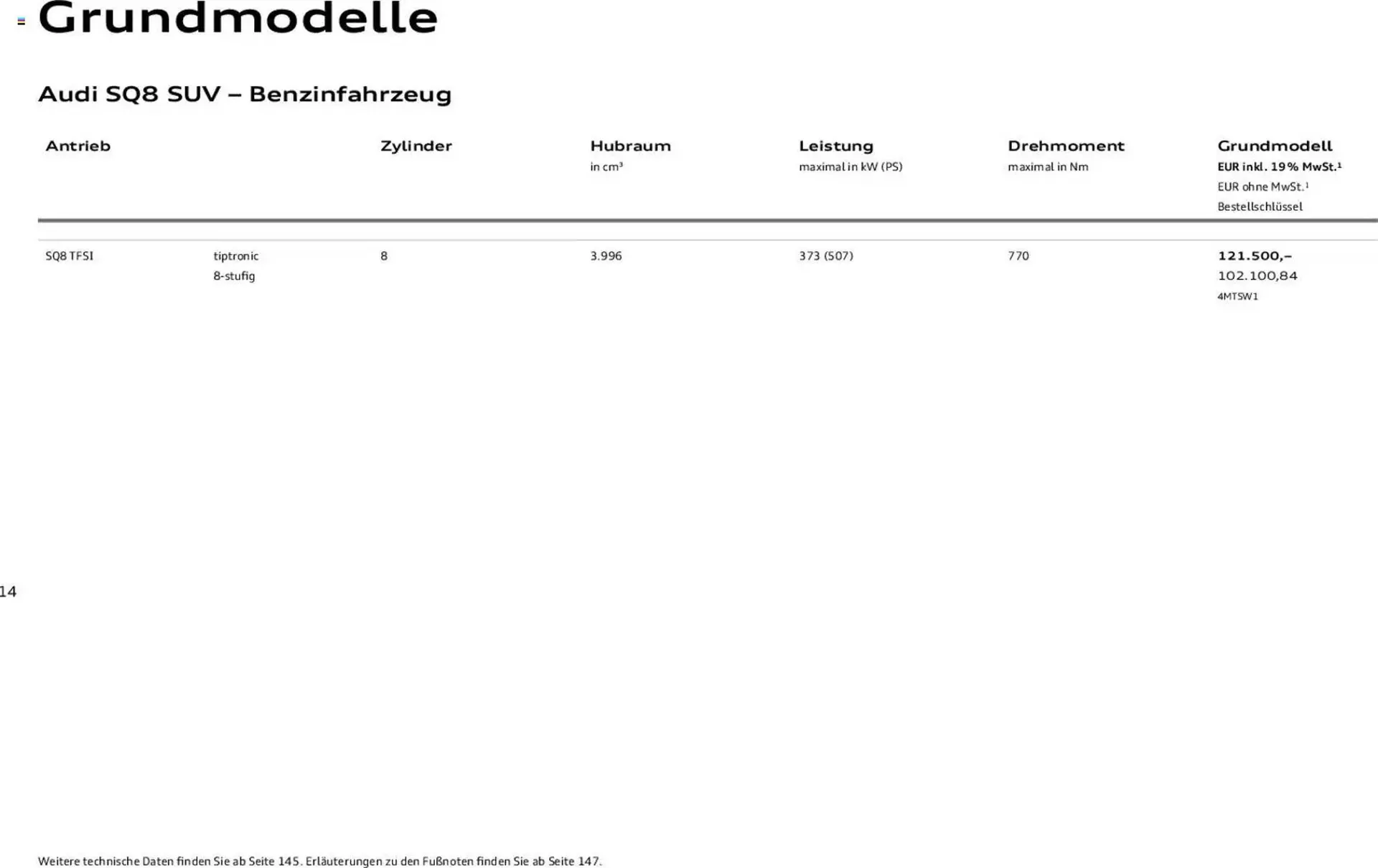Audi Prospekt von 6. November bis 6. November 2026 - Prospekt seite 14