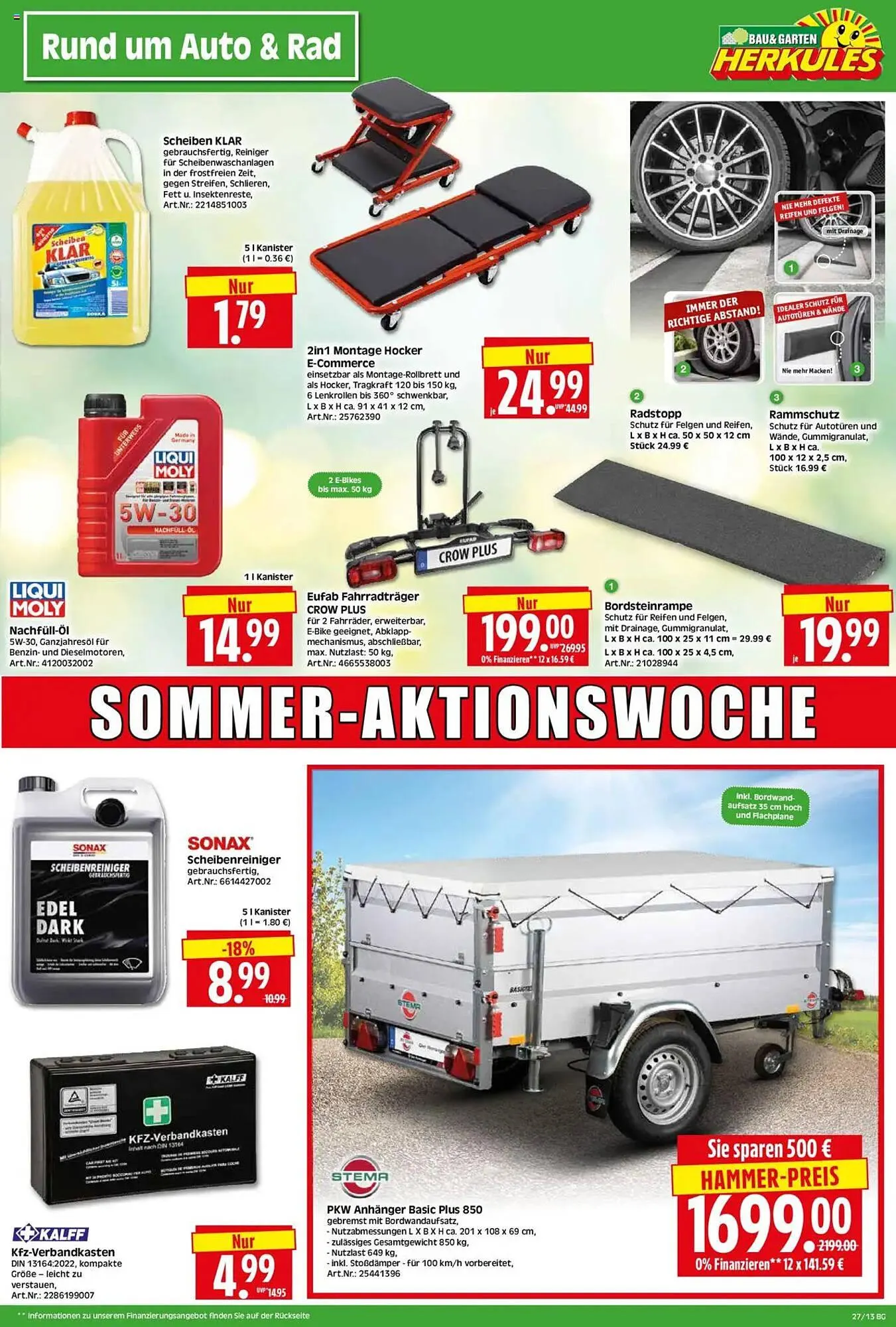 Herkules Baumarkt Prospekt von 30. Juni bis 5. Juli 2025 - Prospekt seite 13