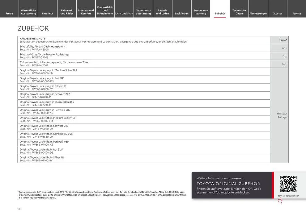 Toyota bZ4x von 11. Mai bis 11. Mai 2025 - Prospekt seite 16