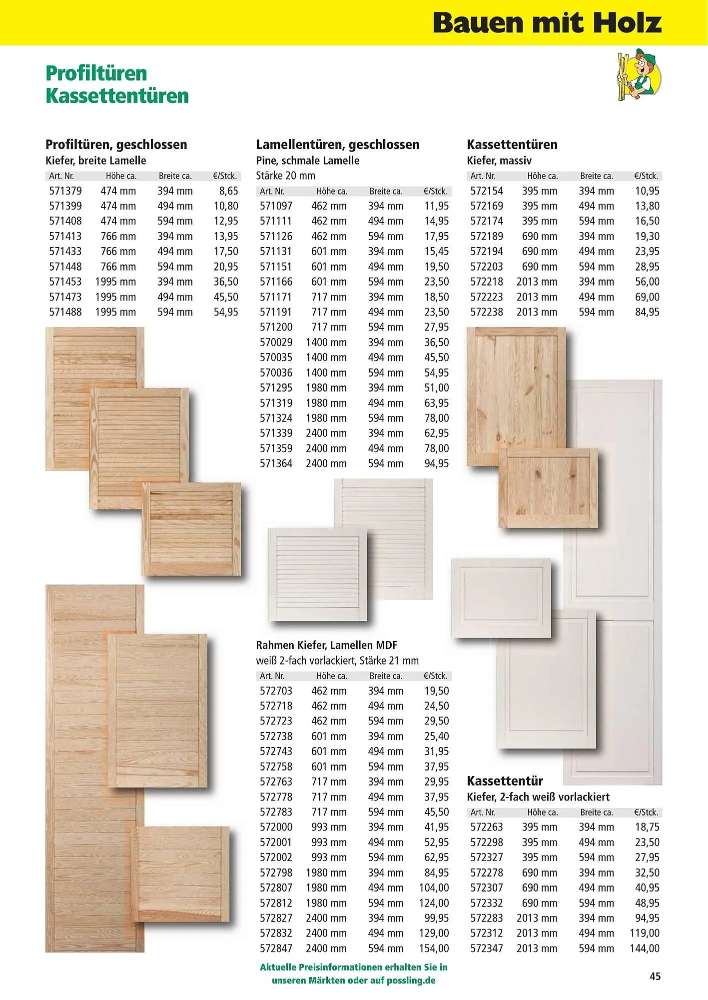 Holz Possling Prospekt von 1. April bis 31. Juli 2026 - Prospekt seite 45