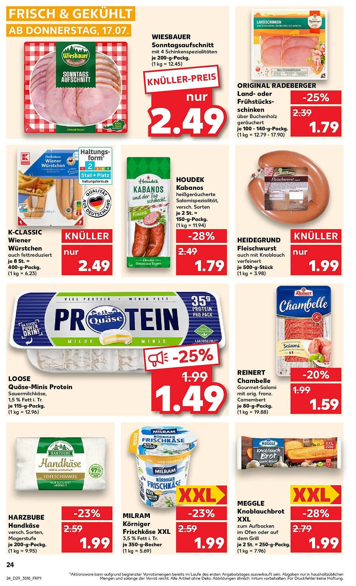 Kaufland Regio Prospekt von 16. Juli bis 23. Juli 2025 - Prospekt seite 24