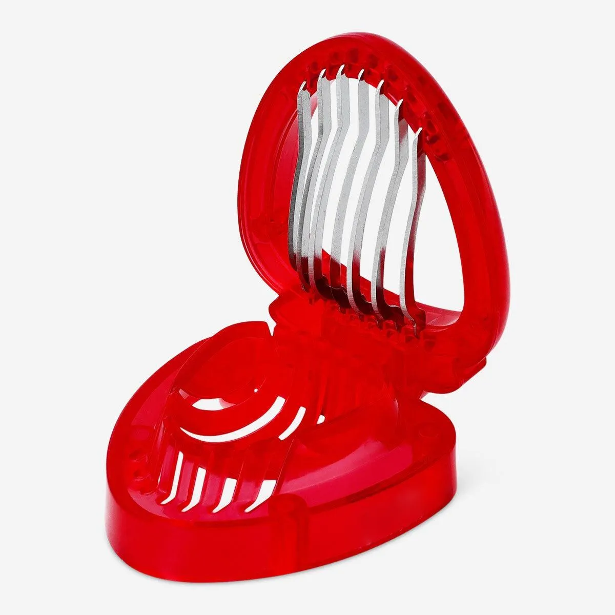 Strawberry shaped fruit slicer