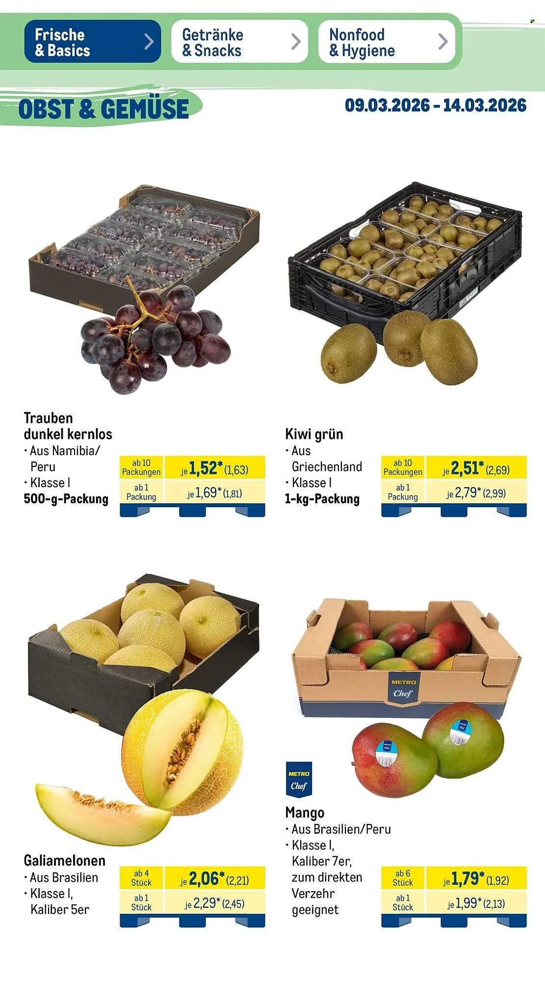 METRO Prospekt von 9. März bis 14. März 2026 - Prospekt seite 12