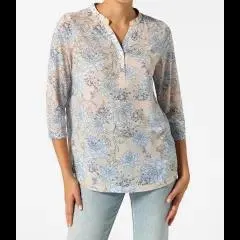 Bluse mit Blumen Janina, 3/4-Arm