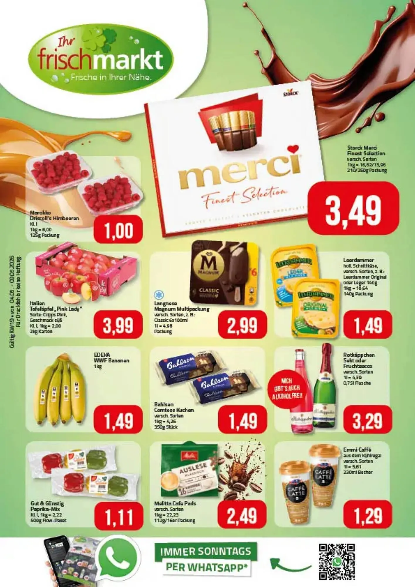 Ihr Frischmarkt Prospekt von 3. Mai bis 9. Mai 2026 - Prospekt seite 1