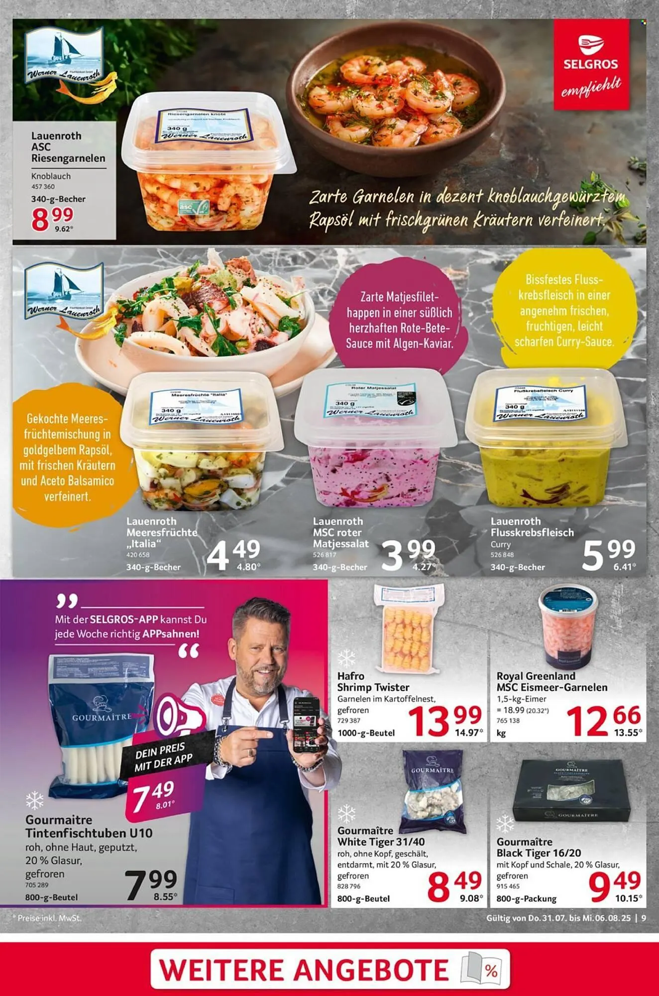 Selgros Prospekt von 31. Juli bis 6. August 2025 - Prospekt seite 9