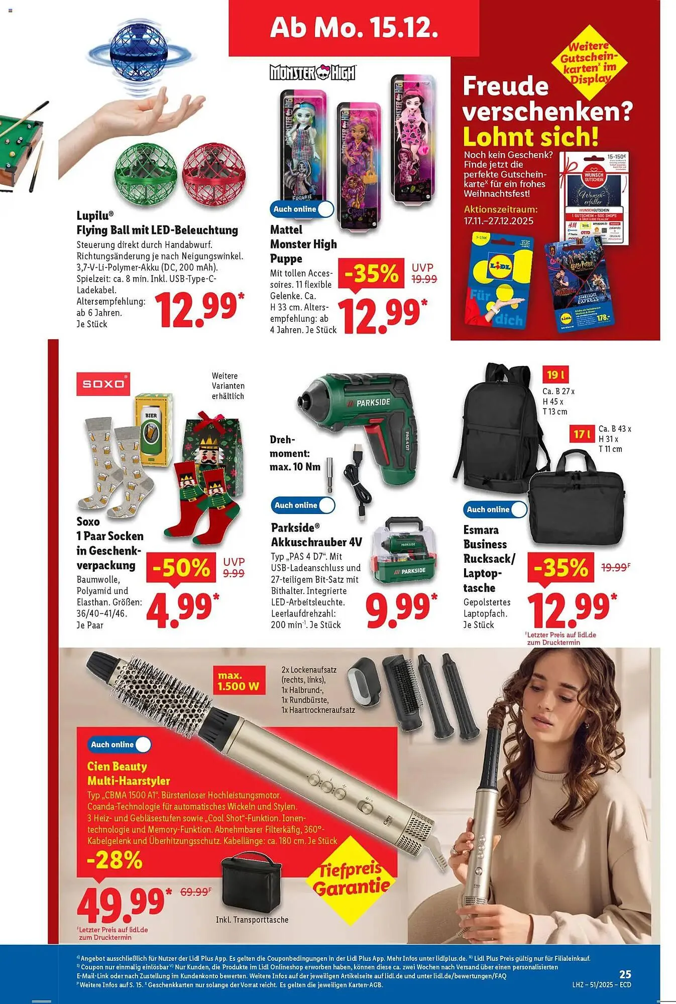 Lidl Prospekt von 15. Dezember bis 20. Dezember 2025 - Prospekt seite 13