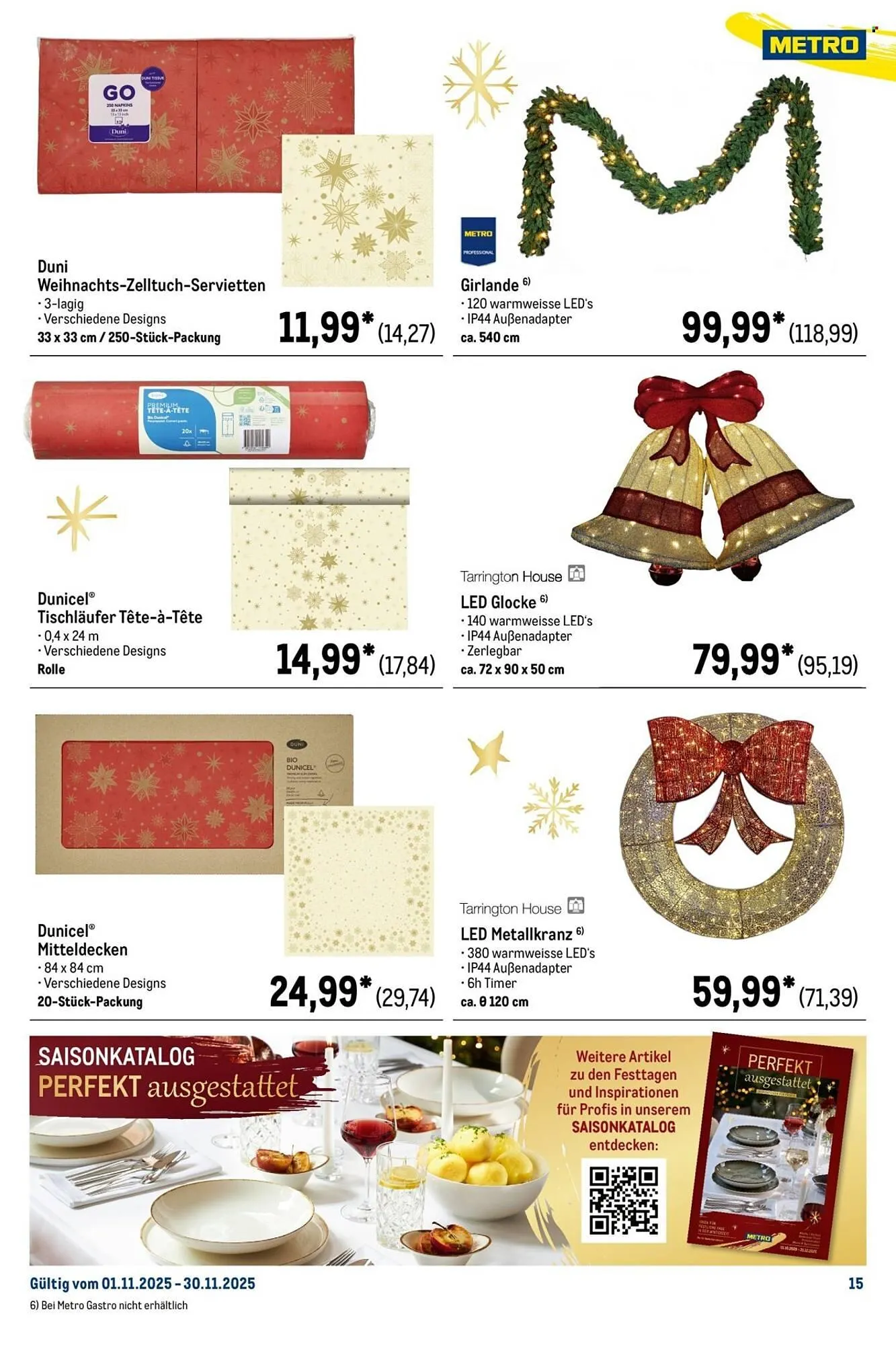 METRO Prospekt von 1. November bis 30. November 2025 - Prospekt seite 15