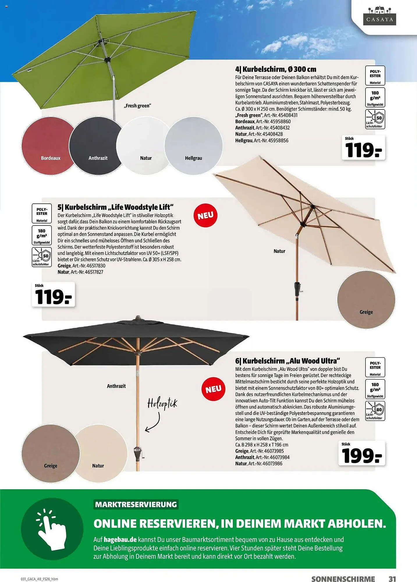 Hagebau Prospekt von 2. März bis 31. Dezember 2026 - Prospekt seite 31
