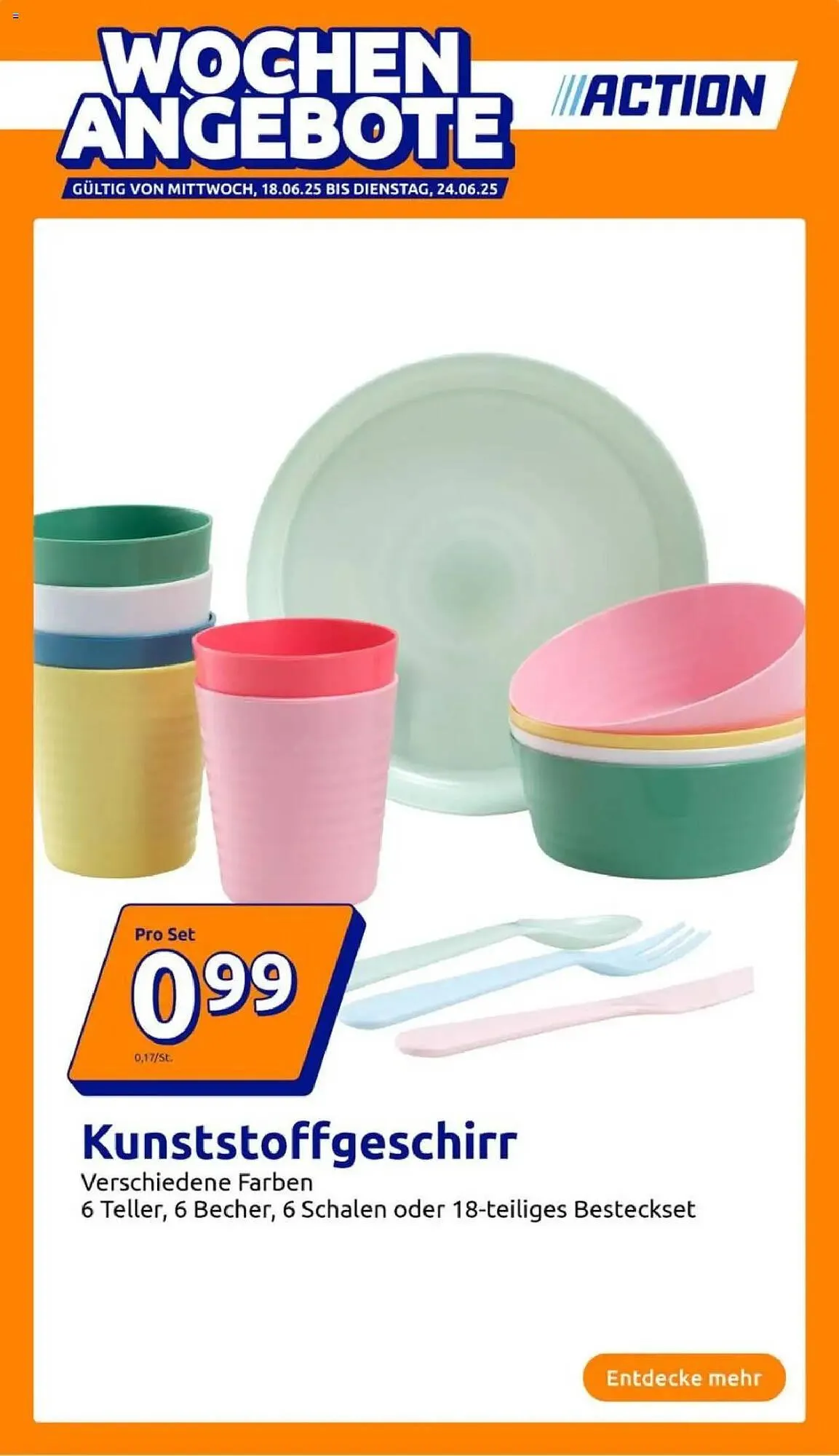 Action Prospekt von 18. Juni bis 24. Juni 2025 - Prospekt seite 1
