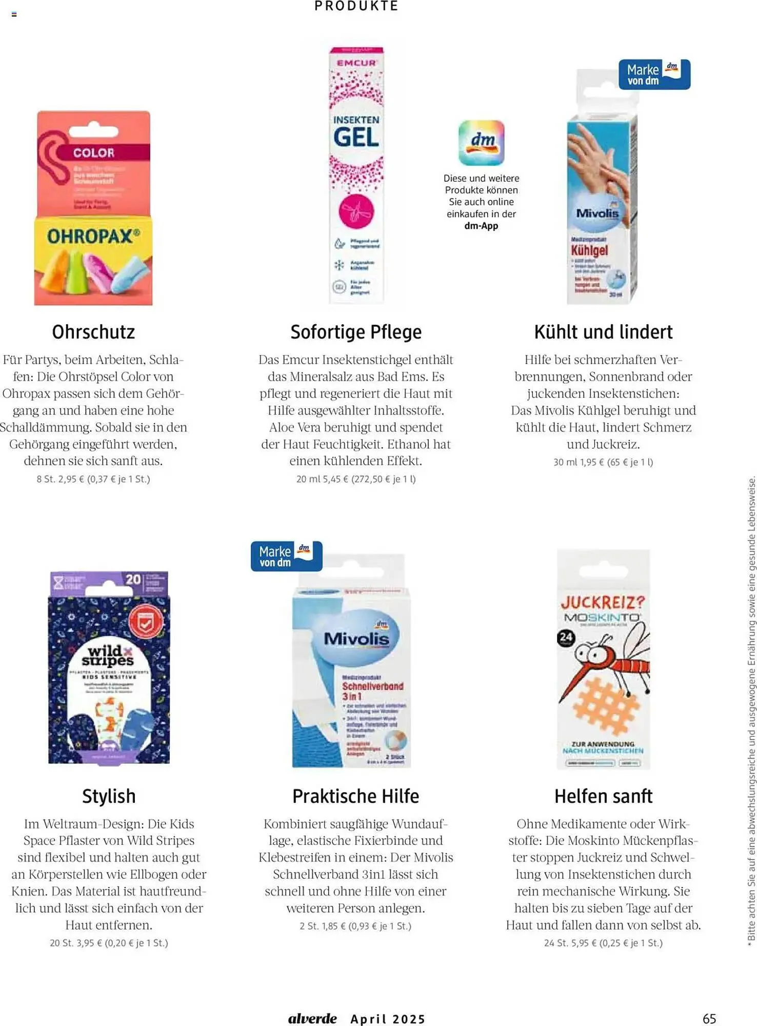 dm drogerie Prospekt von 1. April bis 30. April 2025 - Prospekt seite 65