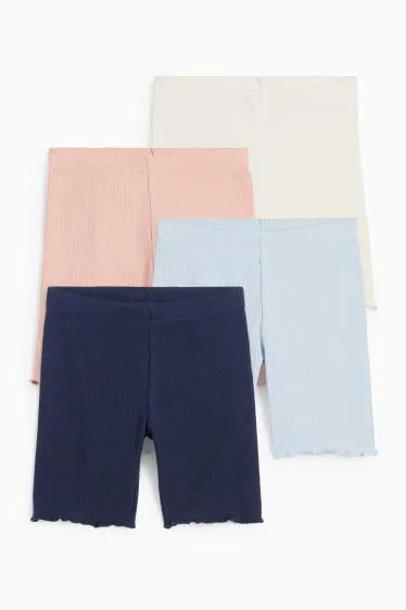 Multipack of 4 - cycling shorts - ribbed