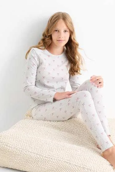 Multipack of 2 - bow - pyjamas - 4 piece