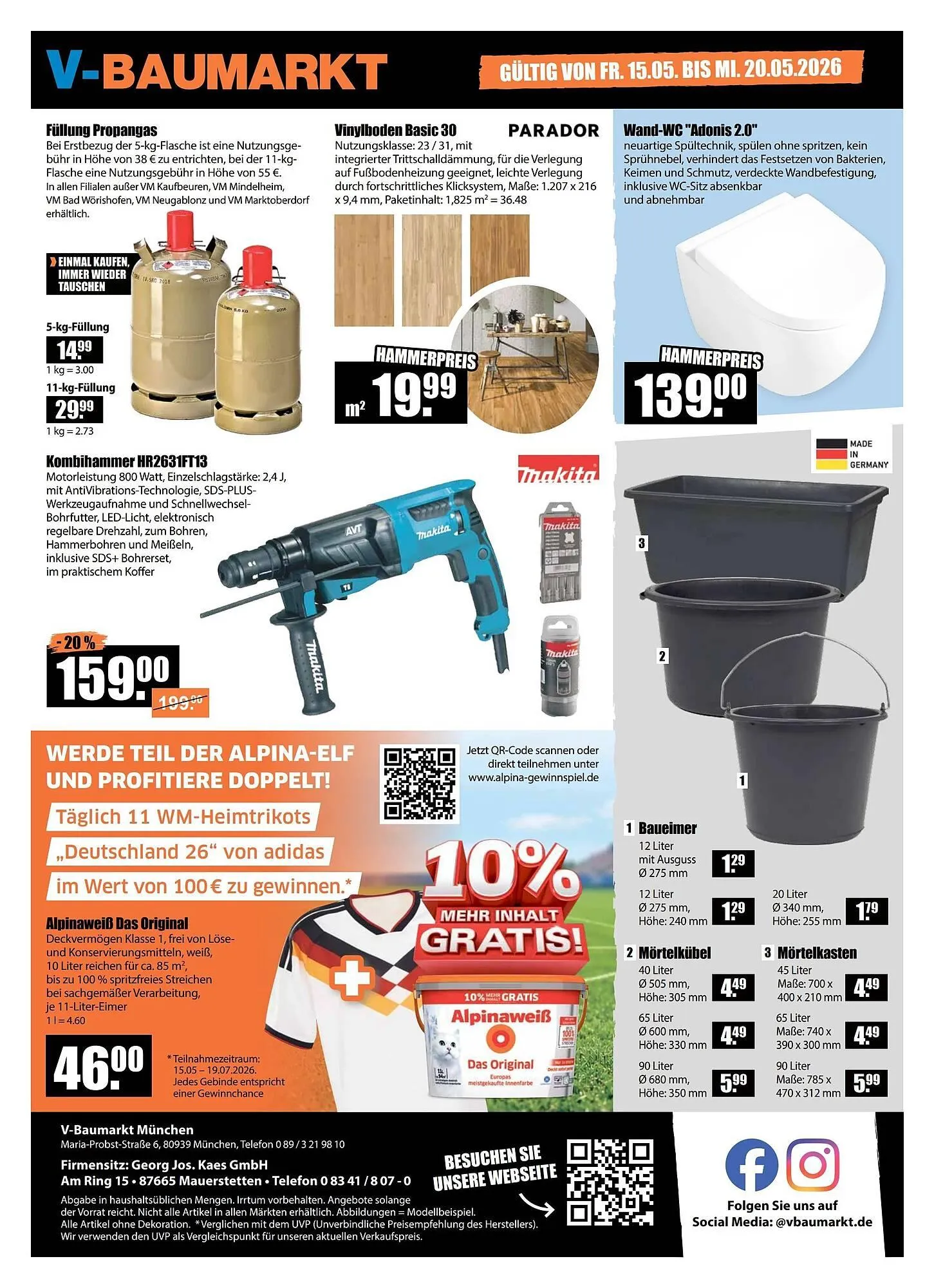 V Baumarkt Prospekt von 15. Mai bis 21. Mai 2026 - Prospekt seite 12