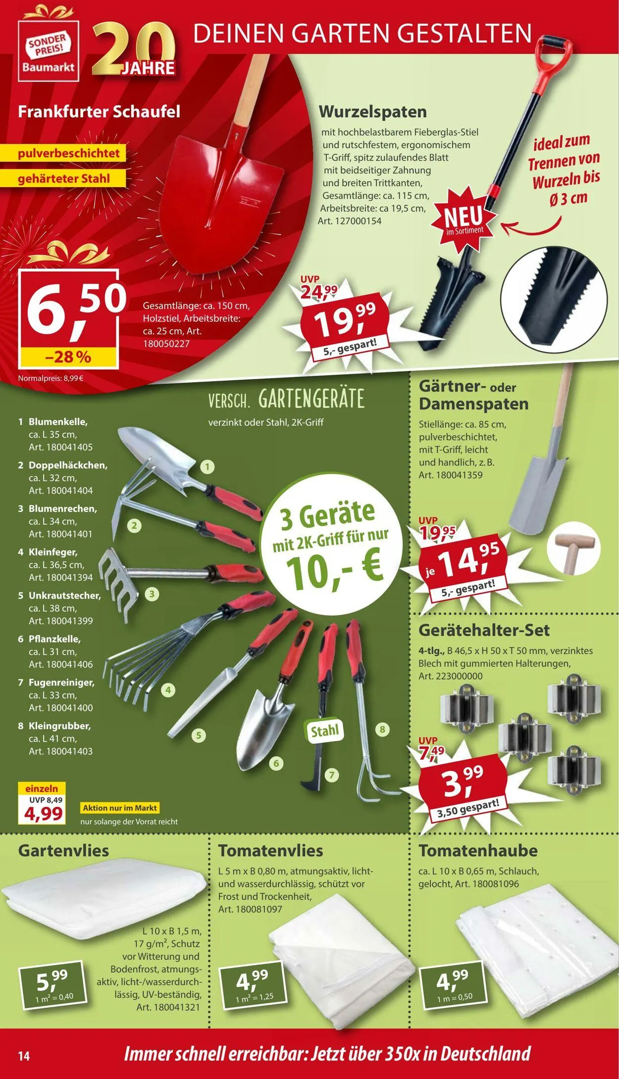 Sonderpreis Baumarkt Aktueller Prospekt von 3. Mai bis 17. Mai 2025 - Prospekt seite 14