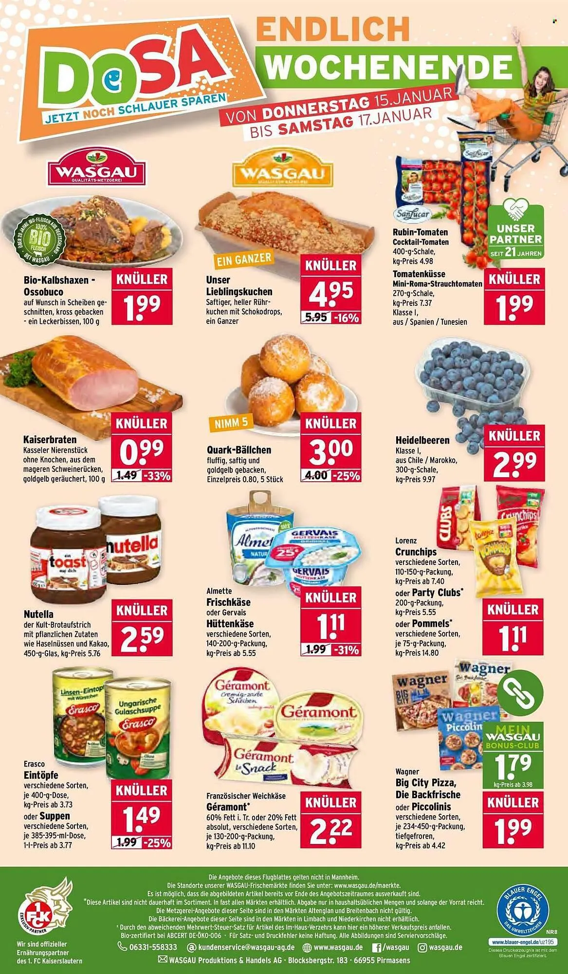 Wasgau Prospekt von 12. Januar bis 17. Januar 2026 - Prospekt seite 24