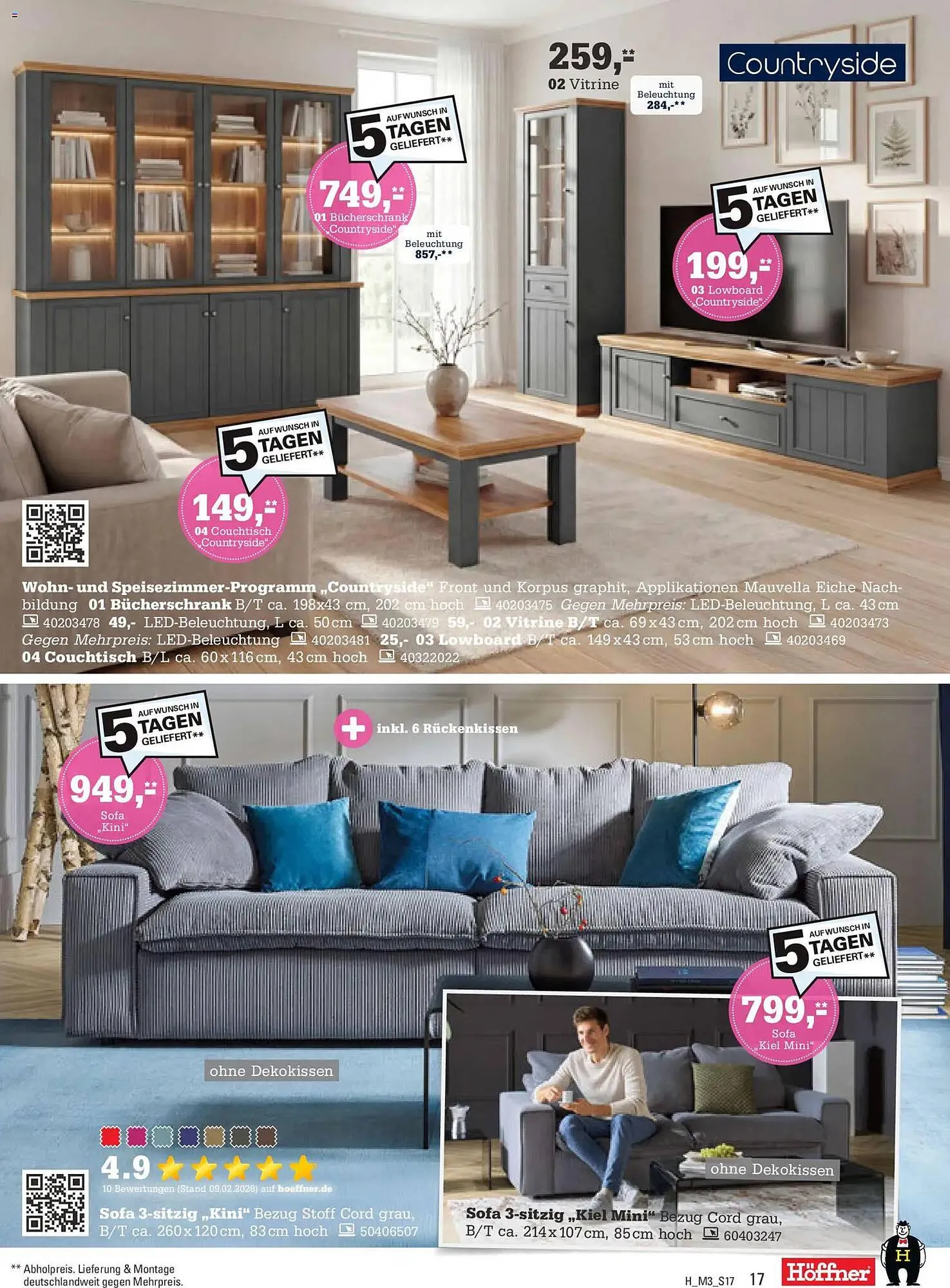 Höffner Prospekt von 11. März bis 24. März 2026 - Prospekt seite 17