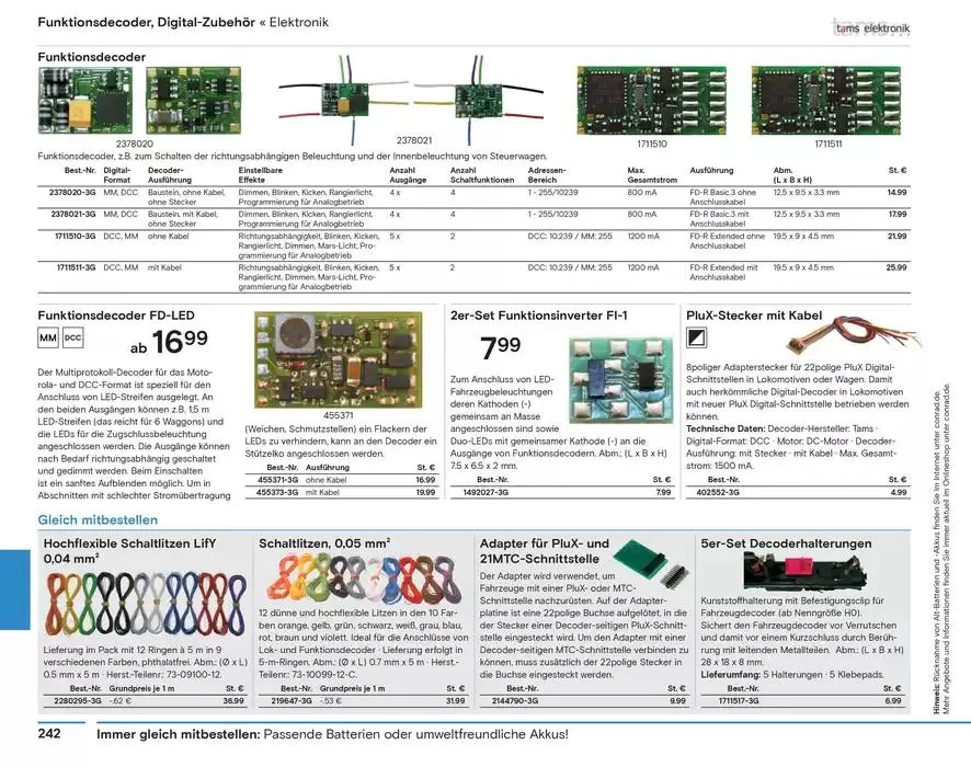 Modellbahn Katalog von 29. Oktober bis 31. Dezember 2025 - Prospekt seite 244