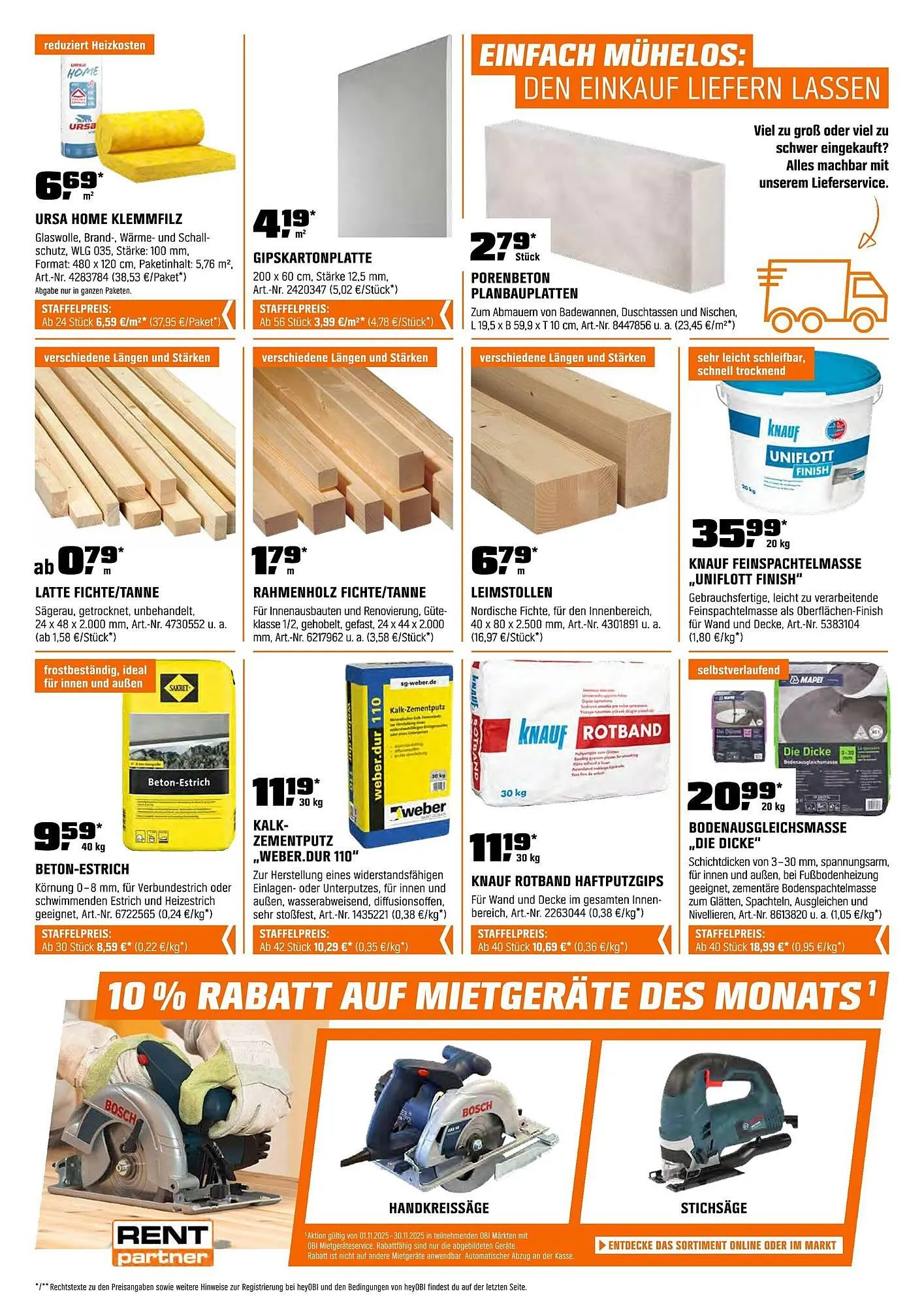 OBI Prospekt von 31. Oktober bis 16. November 2025 - Prospekt seite 21