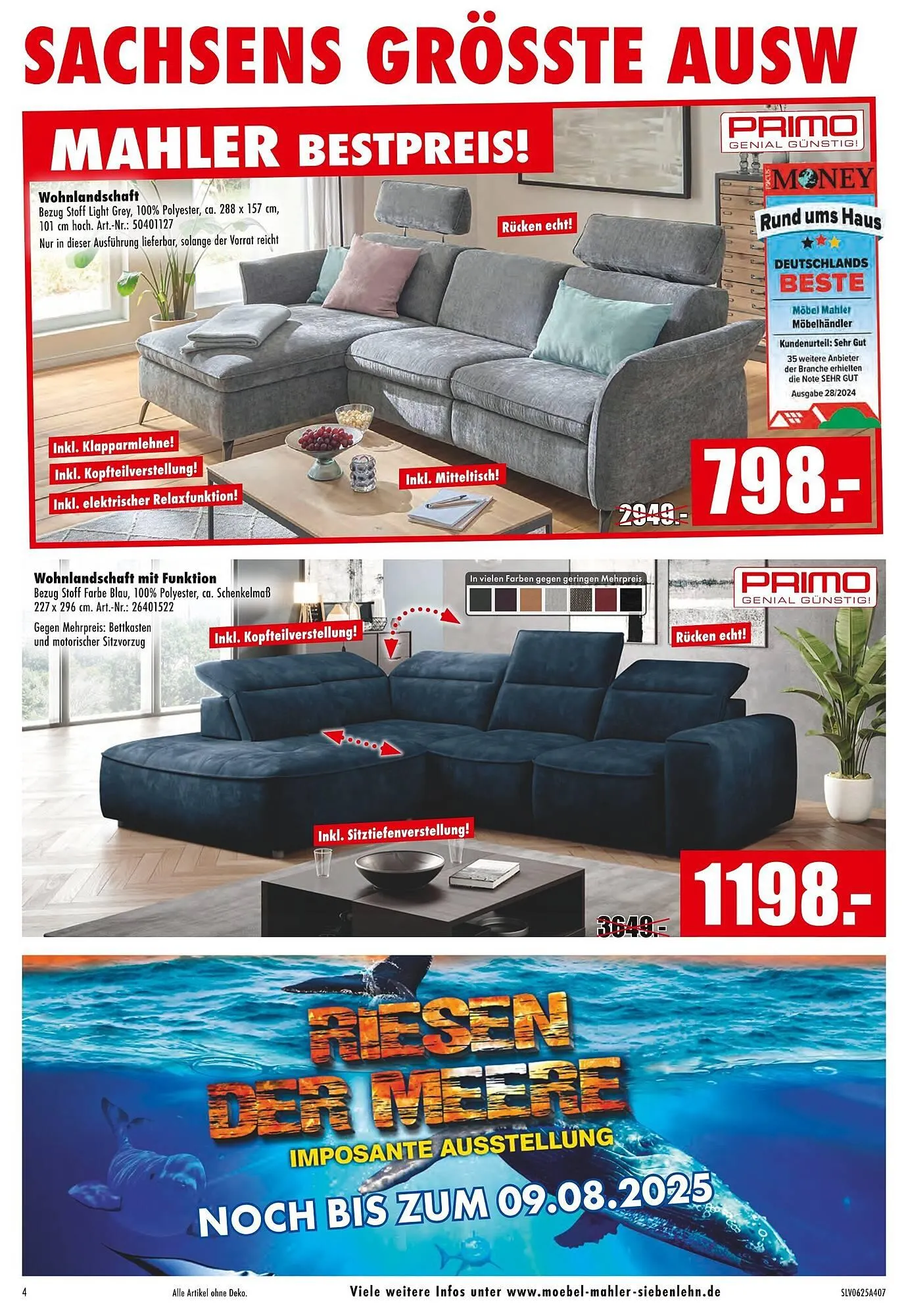 Möbel Mahler Prospekt von 16. Juli bis 29. Juli 2025 - Prospekt seite 4
