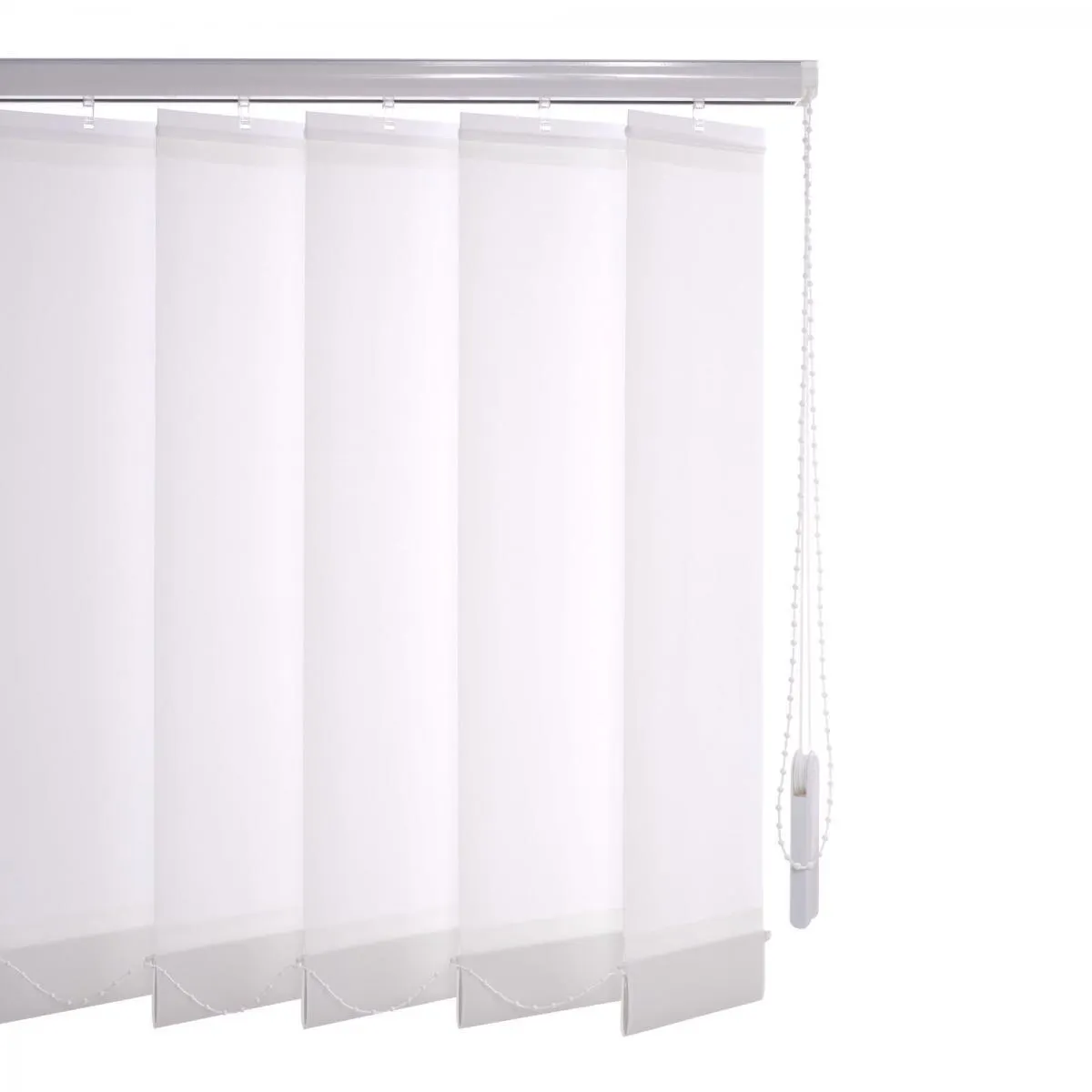 Schiebevorhang 150 x 180 weiß 127 mm