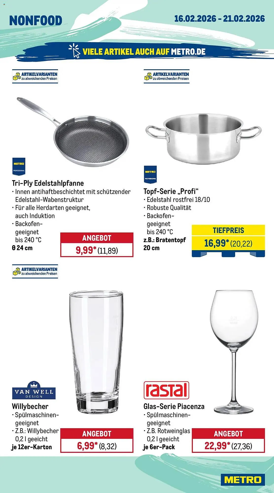 METRO Prospekt von 16. Februar bis 21. Februar 2026 - Prospekt seite 20