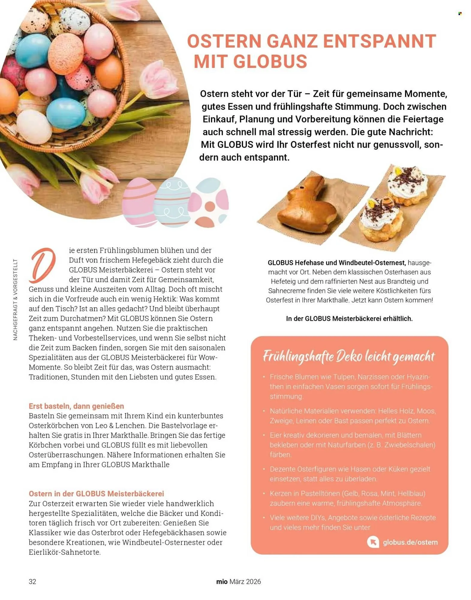 Globus Magazin von 1. März bis 31. März 2026 - Prospekt seite 32