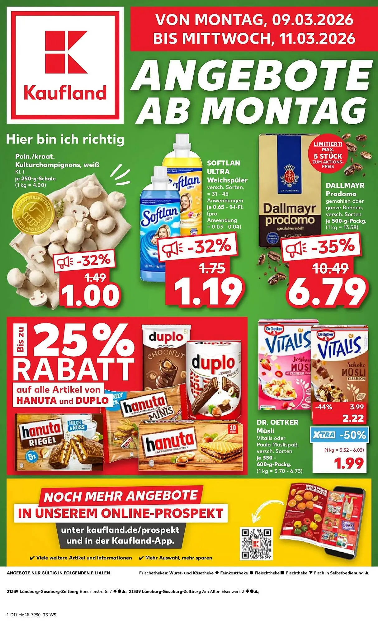 Kaufland Prospekt von 8. März bis 11. März 2026 - Prospekt seite 1