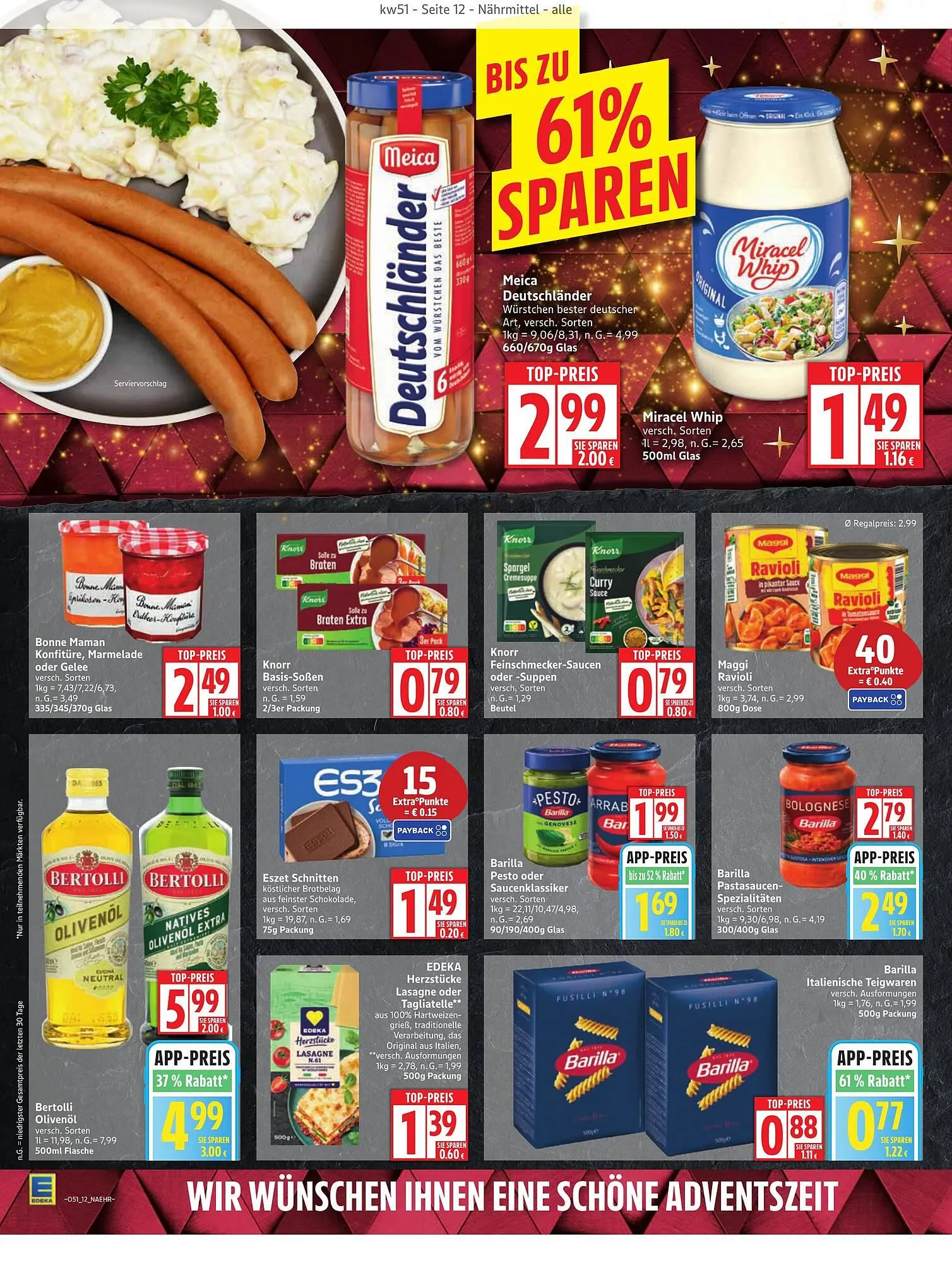 Edeka Prospekt von 15. Dezember bis 20. Dezember 2025 - Prospekt seite 12