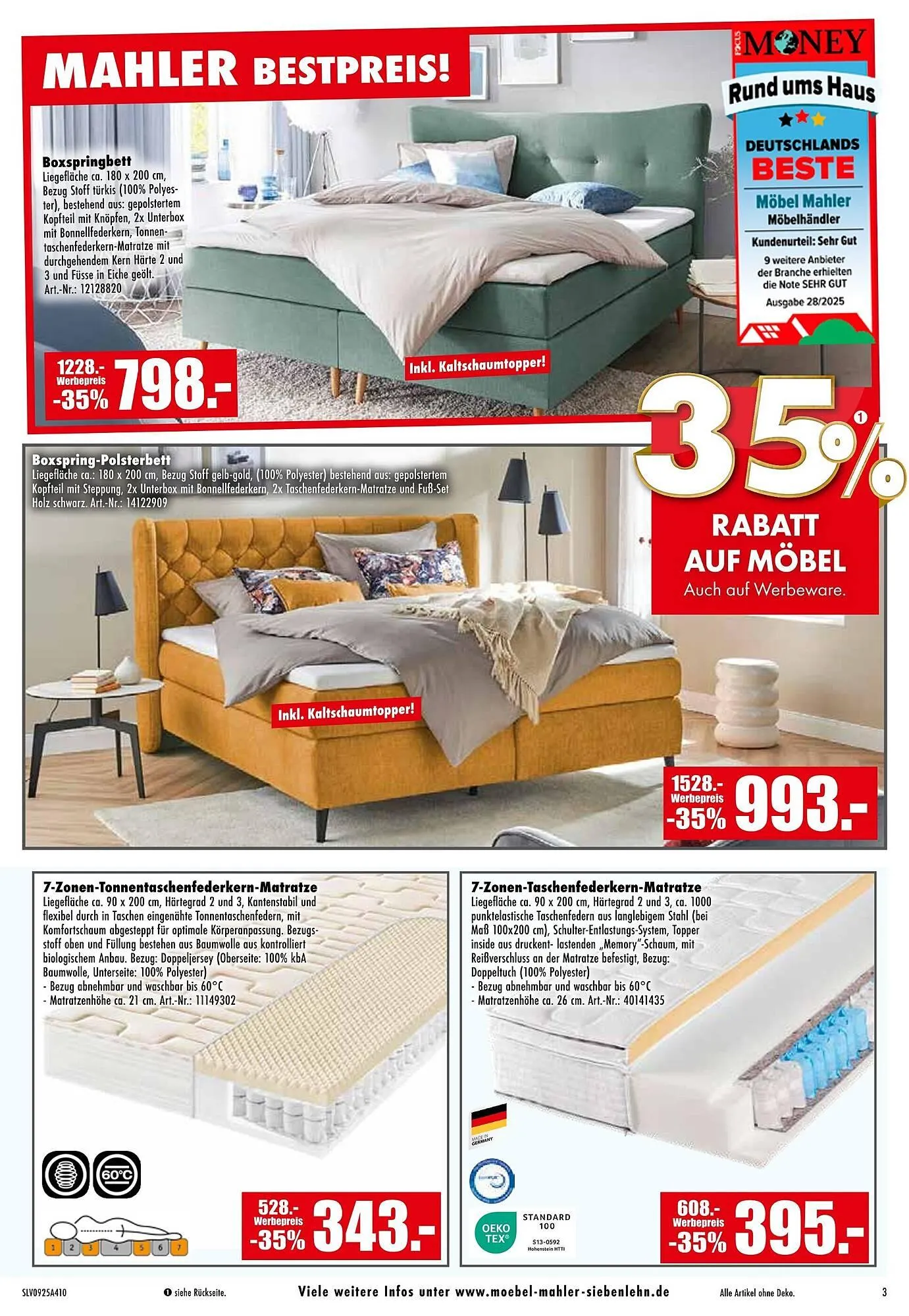 Möbel Mahler Katalog von 1. Oktober bis 28. Oktober 2025 - Prospekt seite 3