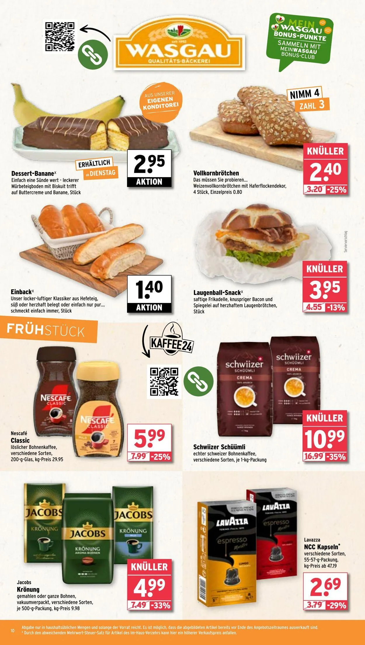 WASGAU Aktueller Prospekt von 20. April bis 4. Mai 2025 - Prospekt seite 10