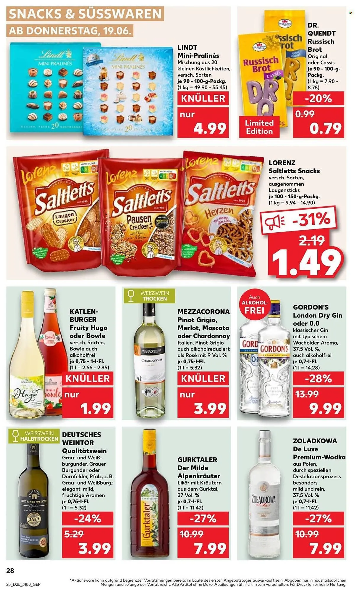 Kaufland Prospekt von 19. Juni bis 25. Juni 2025 - Prospekt seite 28