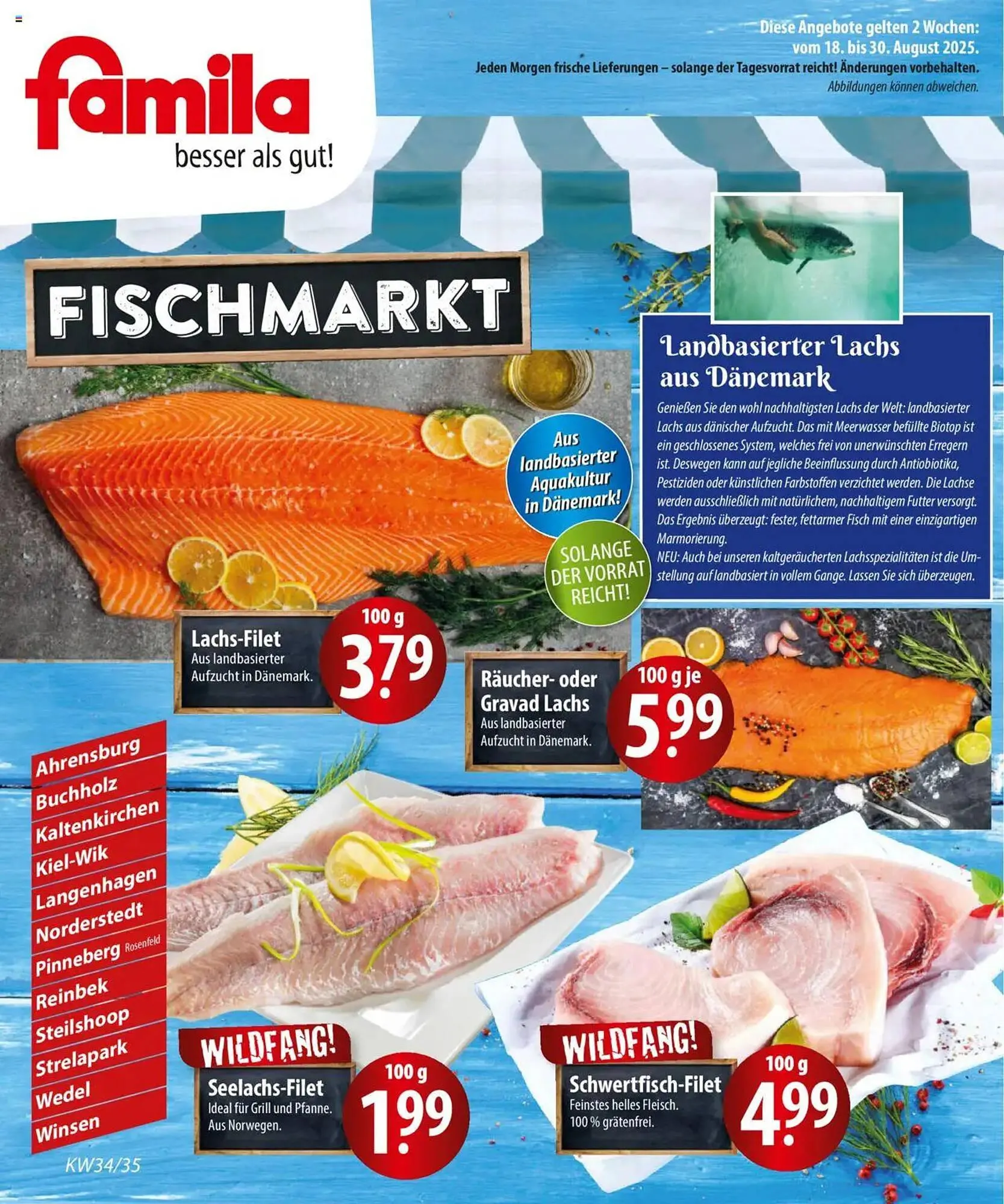 Famila Nord Ost Prospekt von 18. August bis 30. August 2025 - Prospekt seite 1