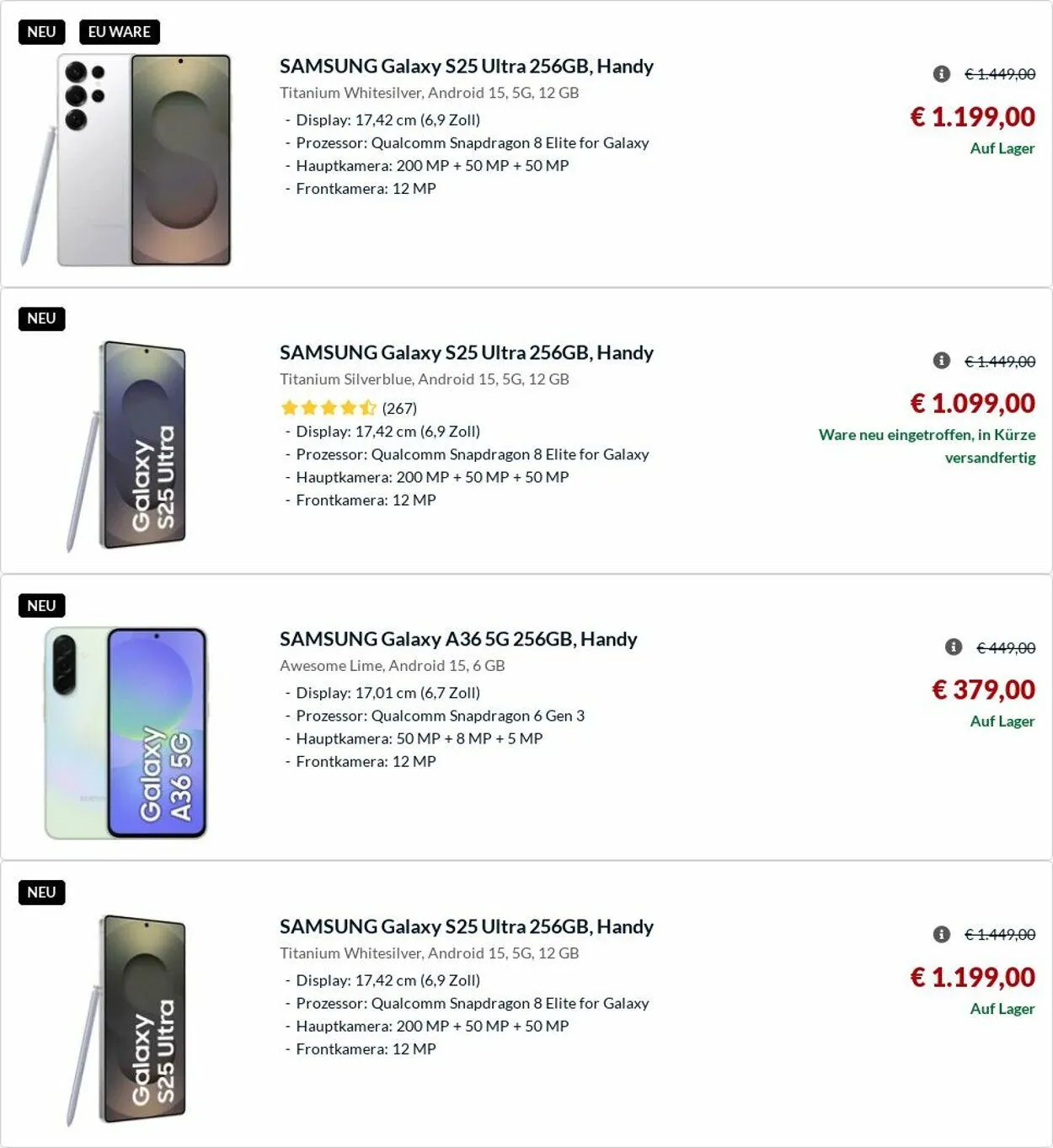 Alternate von 24. März bis 2. April 2025 - Prospekt seite 105