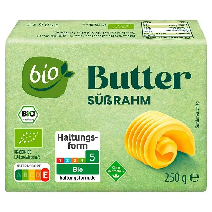 BIO Bio-Butter 250 g, Süssrahmbutter