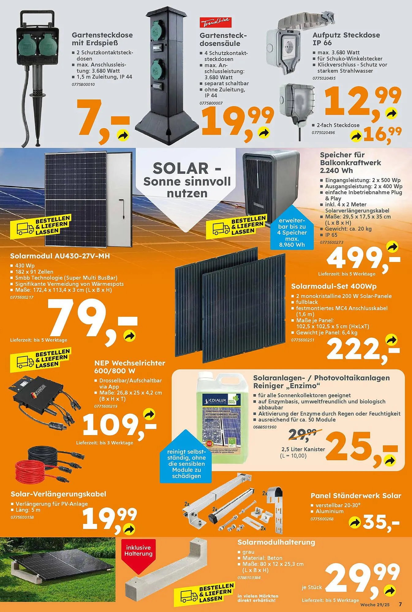 Globus Baumarkt Prospekt von 13. Juli bis 19. Juli 2025 - Prospekt seite 7