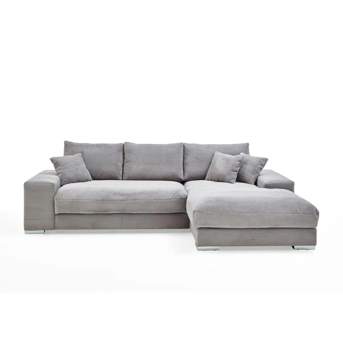 Ecksofa ROMAN 285 x 176 cm hellgrau