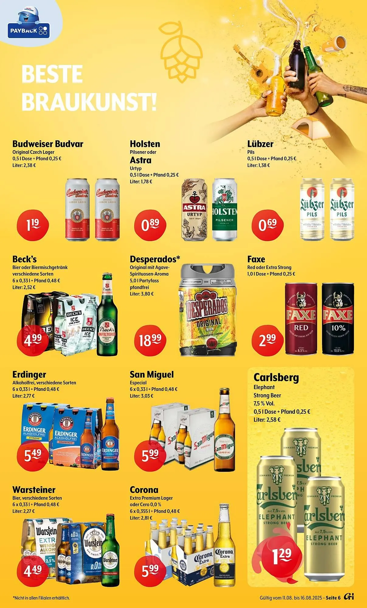 Getränke Hoffmann Prospekt von 11. August bis 16. August 2025 - Prospekt seite 6