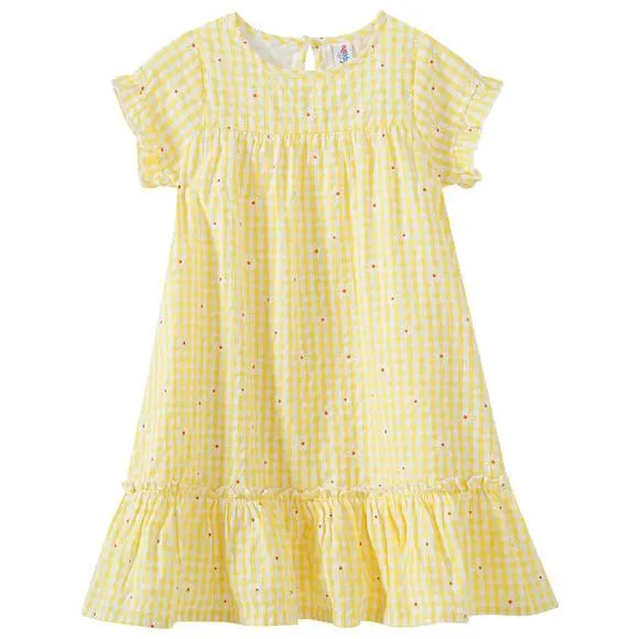Mädchen Kleid mit Blumen-Print