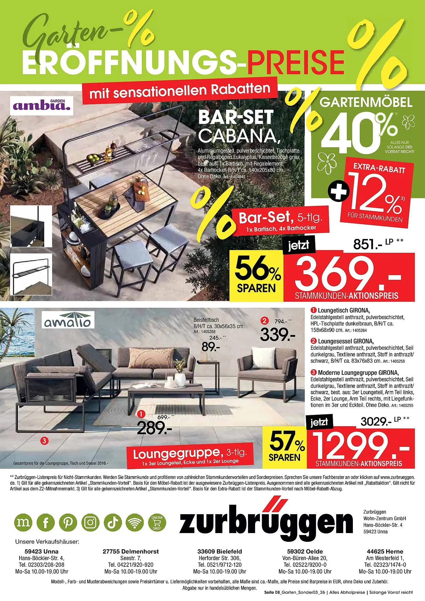 Zurbrüggen Prospekt von 26. April bis 17. Mai 2026 - Prospekt seite 8