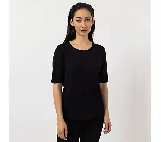 STEFFEN SCHRAUT Shirt 1/2-Arm Logo-Print mit ECOVERO Viskose figurumspielend