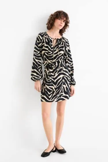 A-line dress - patterned
