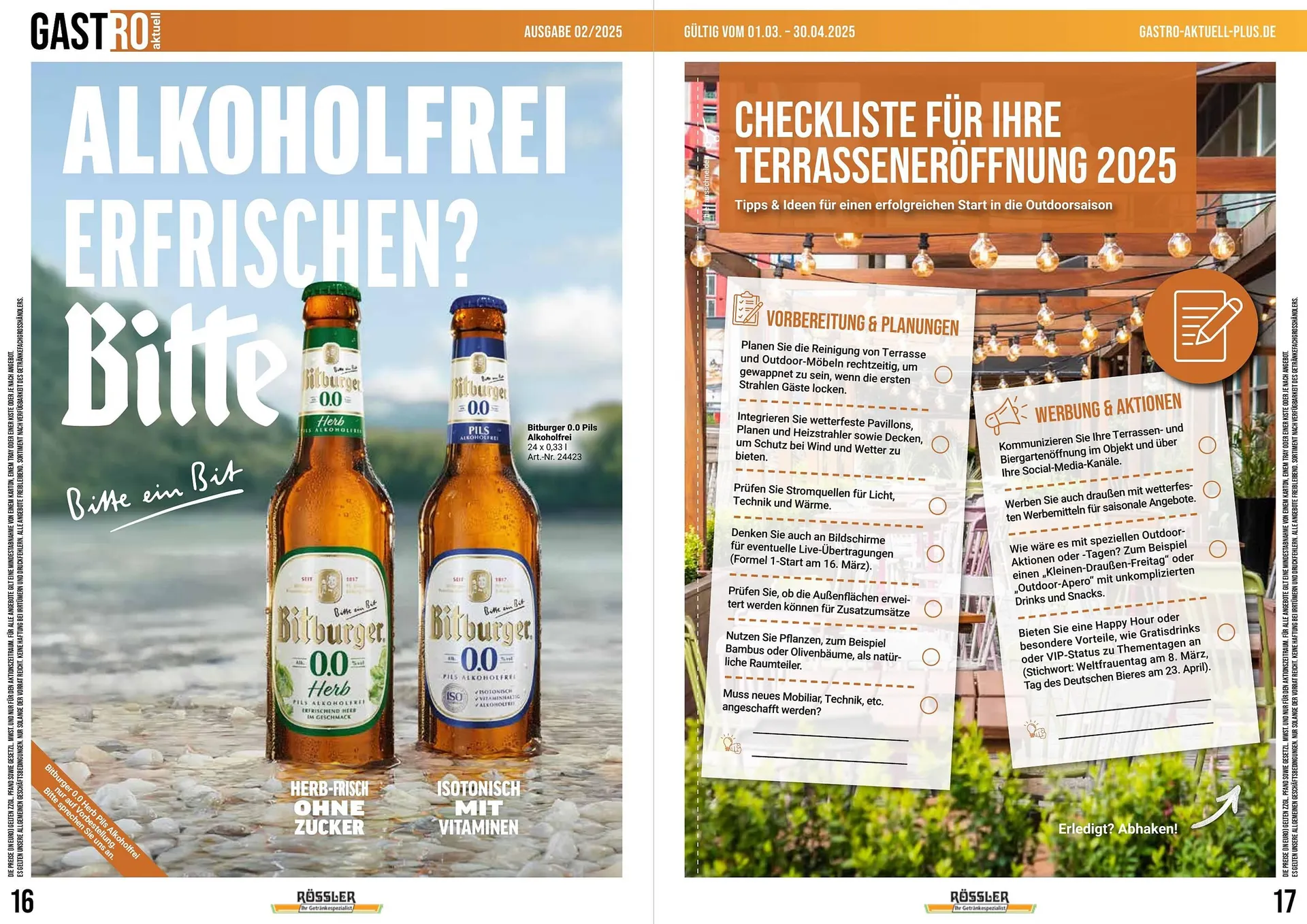 Getränke Rössler Prospekt von 1. März bis 30. April 2025 - Prospekt seite 9