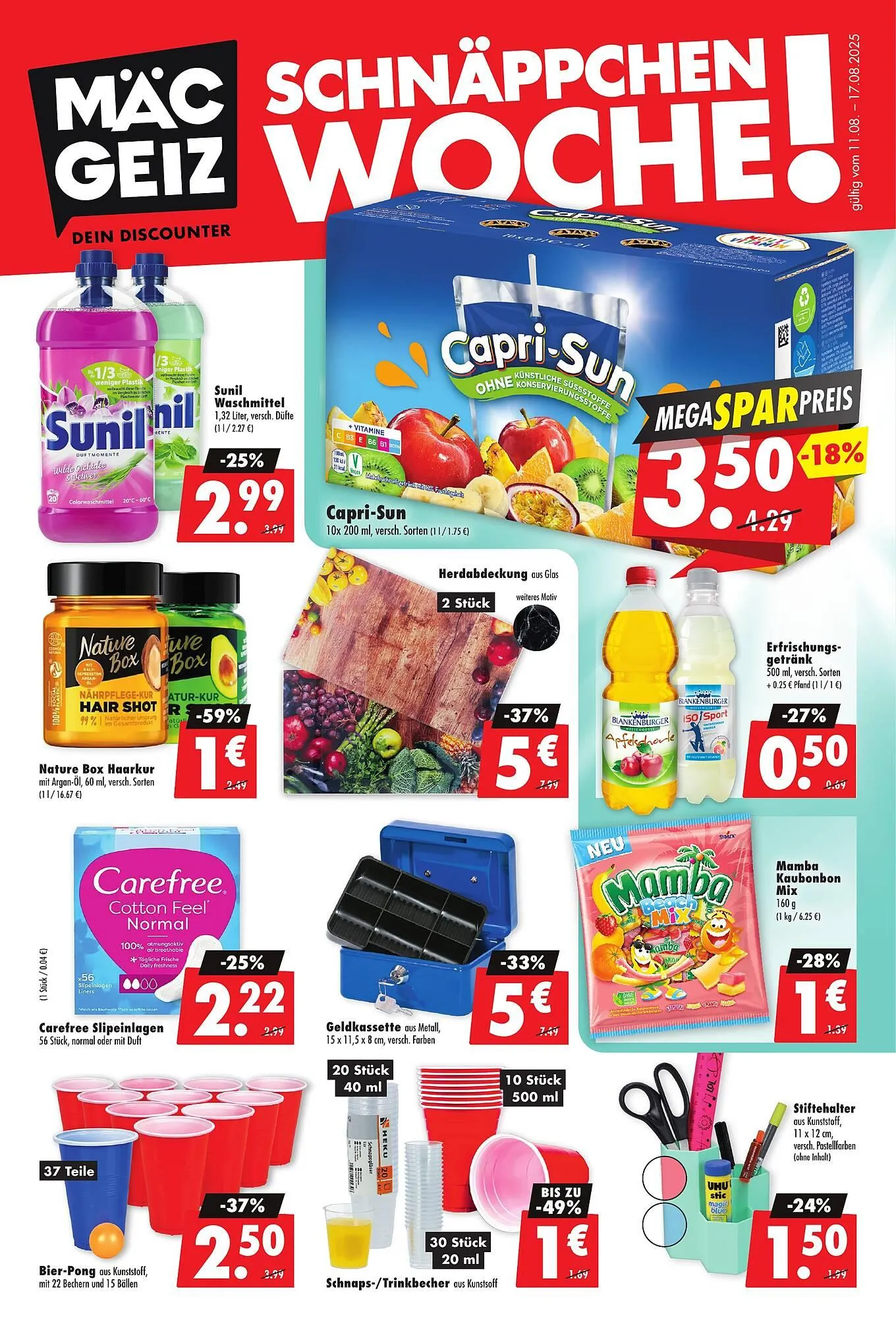 Mäc Geiz Prospekt von 11. August bis 17. August 2025 - Prospekt seite 1