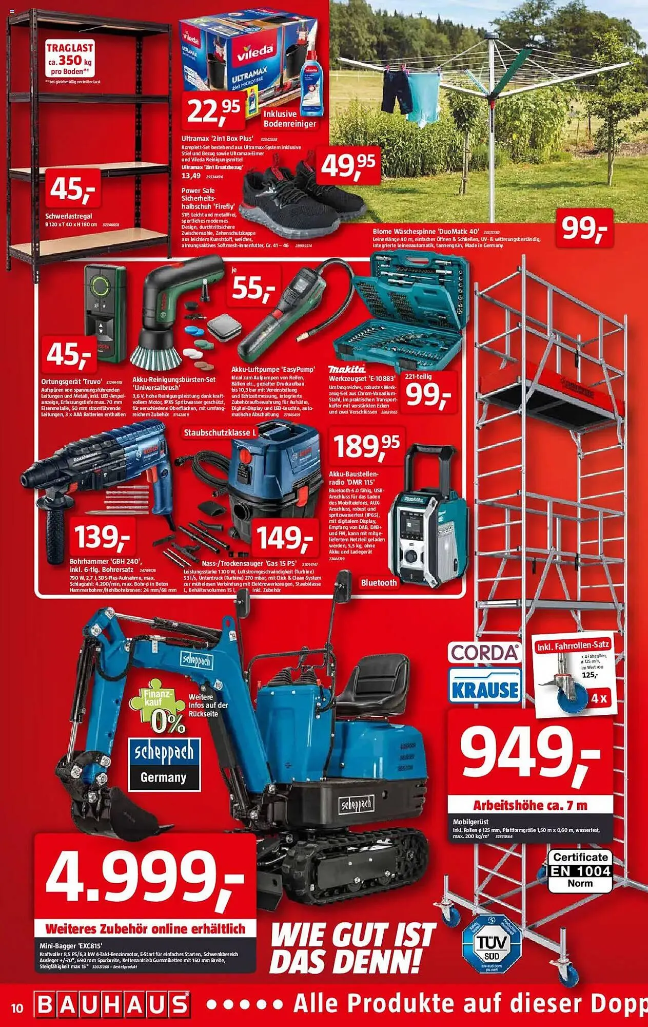 Bauhaus Prospekt von 1. März bis 29. März 2025 - Prospekt seite 10