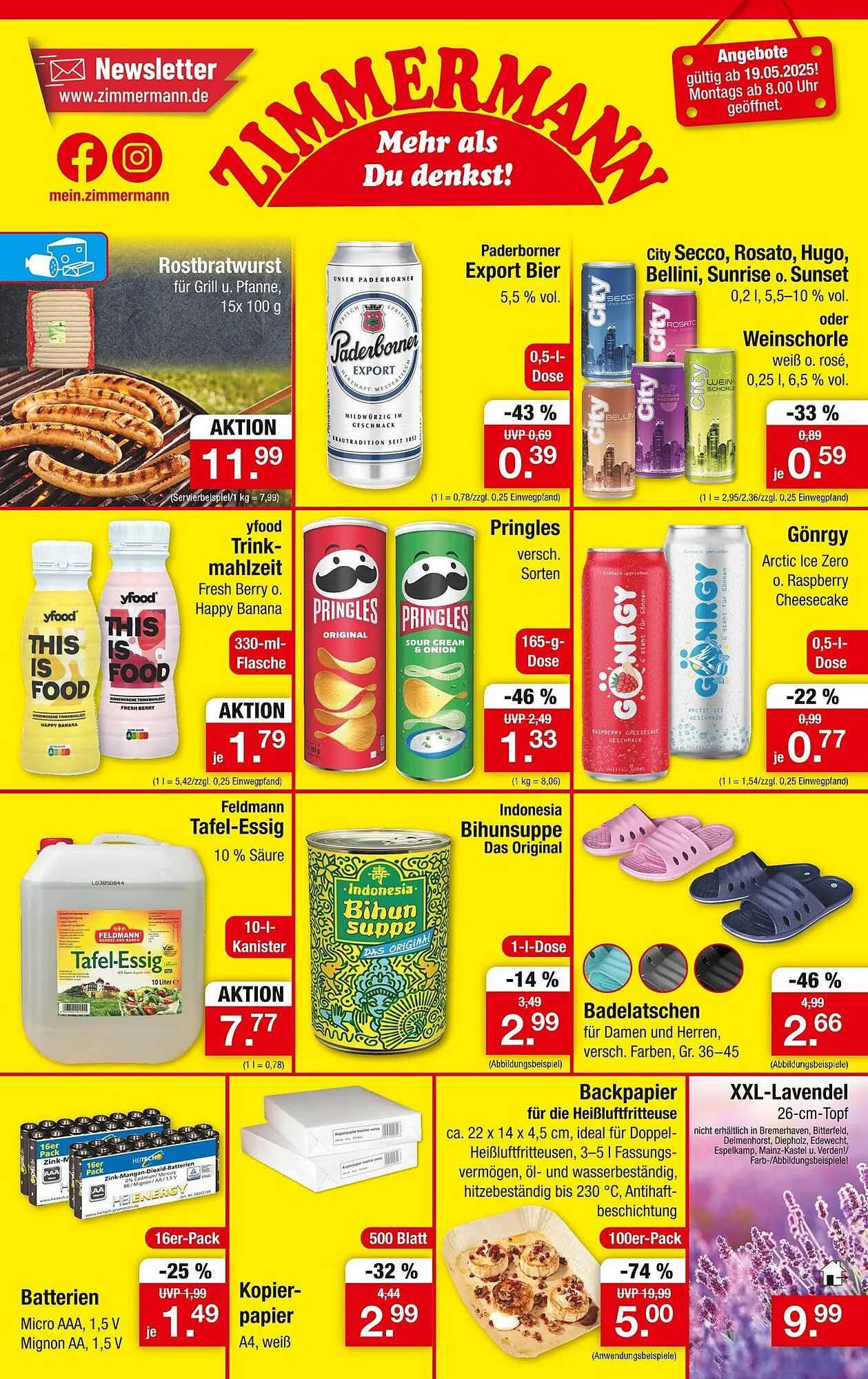 Zimmermann Prospekt von 19. Mai bis 24. Mai 2025 - Prospekt seite 1