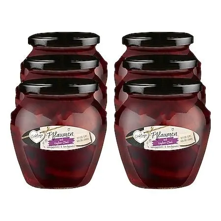 Lieblings Pflaumen mit Zimt 305 g Abtropfgewicht, 6er Pack
