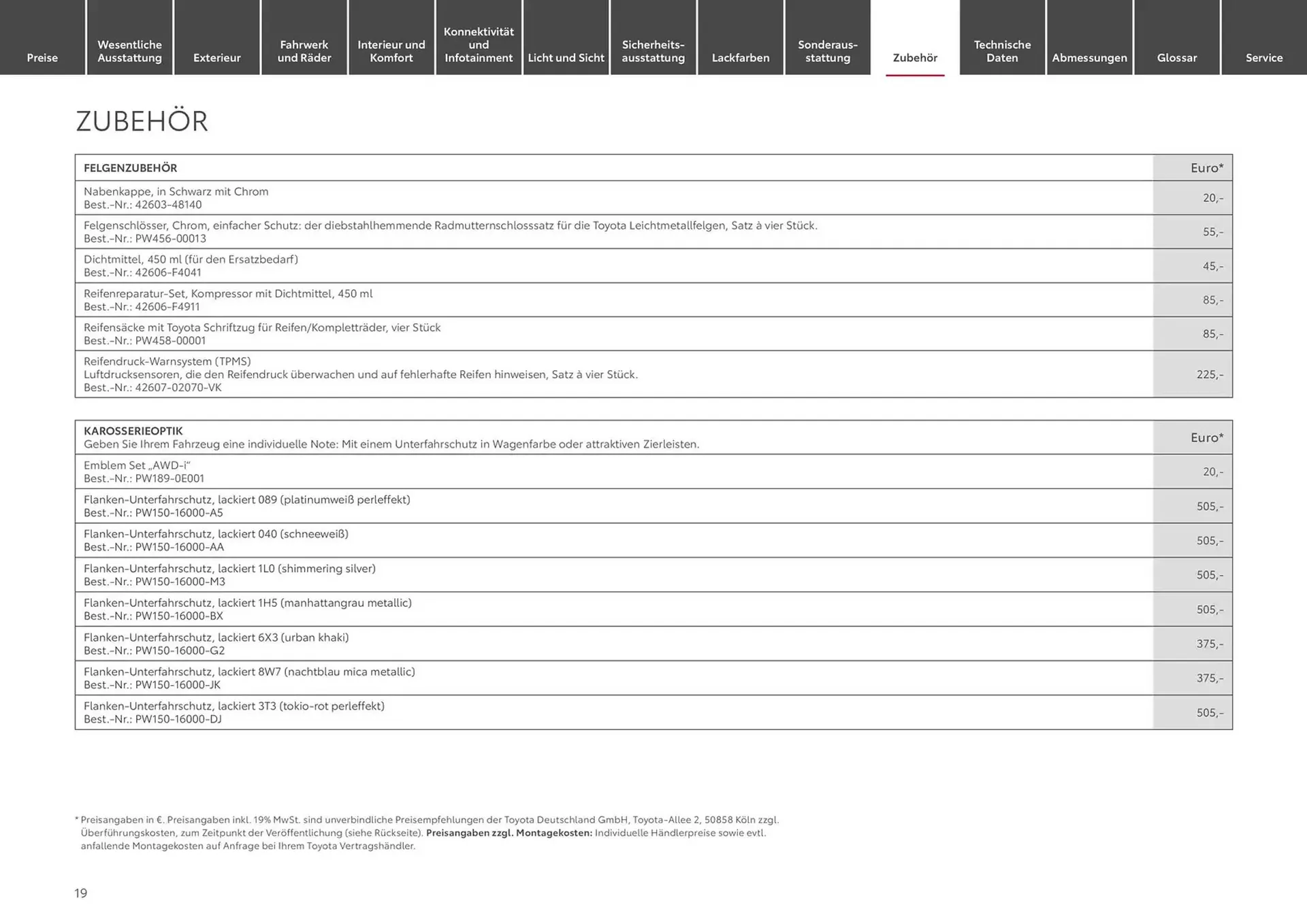 Toyota Prospekt von 10. Januar bis 10. Januar 2026 - Prospekt seite 19