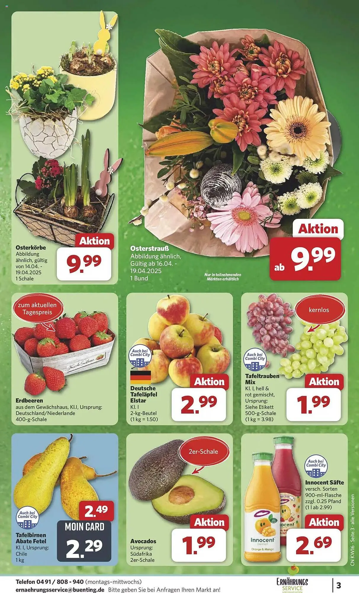 Combi Prospekt von 14. April bis 19. April 2025 - Prospekt seite 3