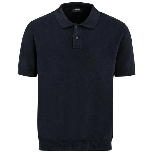 Herren Strick-Poloshirt aus Baumwolle